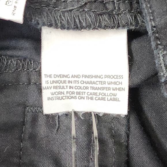 Gloria Vanderbilt Pant Womens 8 Black ANITA High Rise Straight Capri Khaki Unltd - Picture 6 of 12